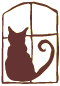 Cat in a window.